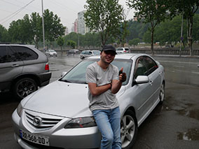 Гуга, водитель Мазда в Грузии