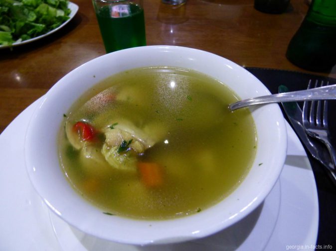 Суп в ресторане Кутаиси