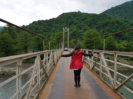 Автомобильный мост в Мирвети как проехать