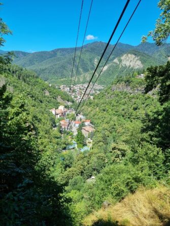 Боржоми с высоты канатная дорога