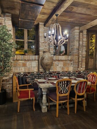 Ресторан в Грузии внутри